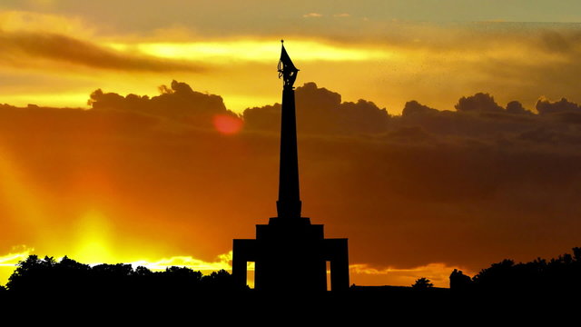 Slovakia Slavin memorial Bratislava sunrise