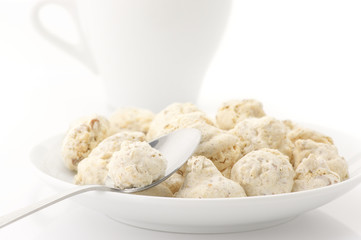 Almond cookies and cup