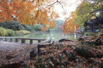 Fototapeta premium Autumn, China Park