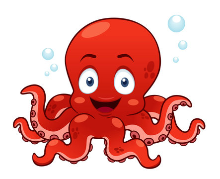 illustration of Cartoon octopus