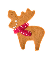 Decorated homemade gingerbread cookies