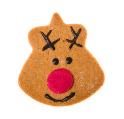 Decorated homemade gingerbread cookies