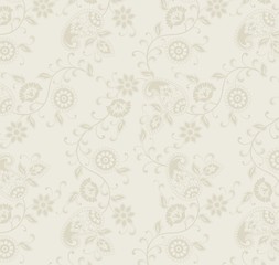 wedding template design, paisley floral pattern , India