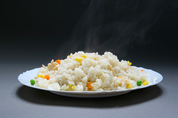 Chinese rice with chicken and vegetables