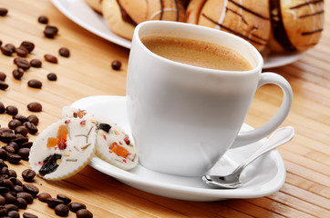 Coffee and milk chocolate candy