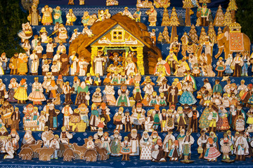 gingebread crib at Saint Matthew, Prague, Czech Republic