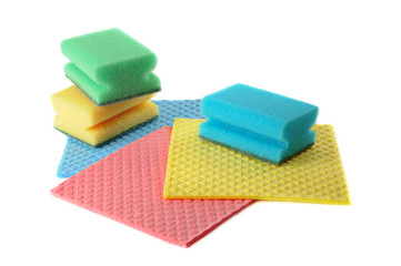 Group of kitchen sponges