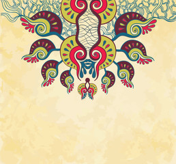 Vintage ornament on grunge background