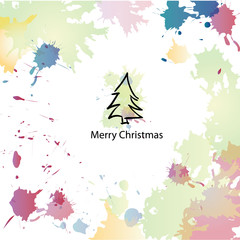 Obraz premium Christmas cartoon background