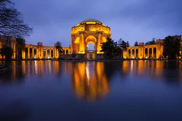 Foto op Canvas Palace of Fine Arts in San Francisco at Night © nstanev
