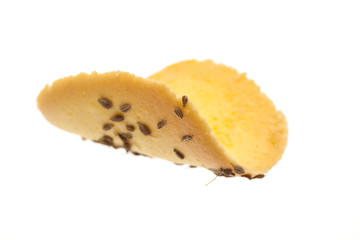 Kekse: Anisbogen auf weißem Hintergrund