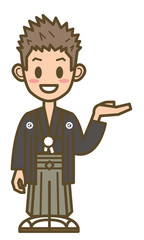 正月 年賀状 着物