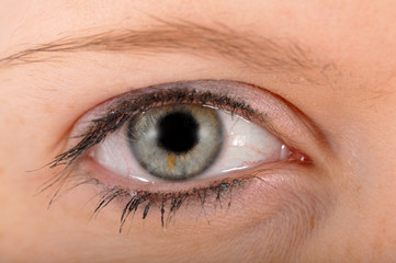 Obraz premium Auge einer Frau in Nahaufnahme