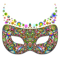Carnival Mask Psychedelic Design-Maschera Carnevale Psichedelico © BluedarkArt