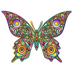 Butterfly Psychedelic Art Design-Farfalla Stile Psichedelico