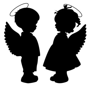 angel silhouette images