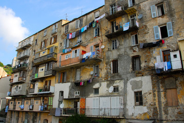 immeuble délabré de Bastia, Corse