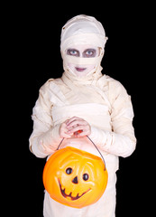 Kids in Halloween costume