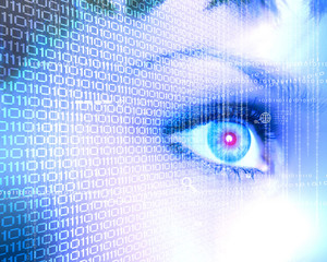 Obraz premium digital eye