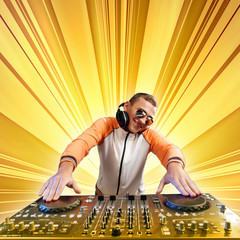 dj and mixer