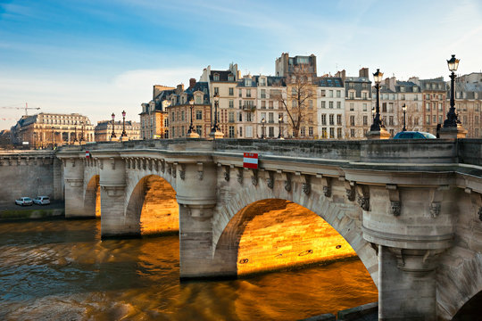 Pont neuf, Ile de la Cite, Paris - France