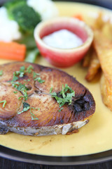 Obraz na płótnie Canvas fish steak