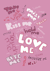 pink colour love background 