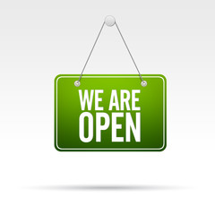 We are Open Store Sign