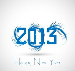 new year 2013  artistic vector whit background