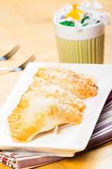 spinach puff pastry ready to be serve