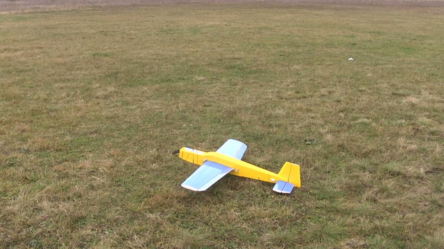 Start of model  plane in the sky