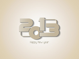 Creative happy new year 2013 design background