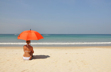 Beach scene. Phuket island, Thailand