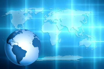 Fototapeta premium world map abstract background
