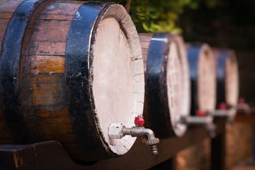 Wine barrels