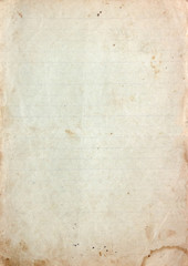Vintage paper texture with stains