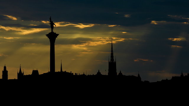 Sweden Stockholm sunbeams