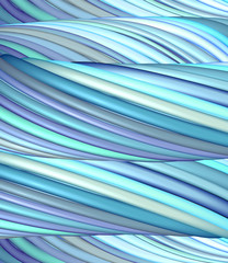 3d render blue purple organic wave pattern