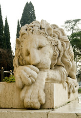 Naklejka premium Cimitero monumentale di Verona -Leone
