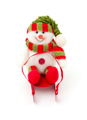 snowman on sledges