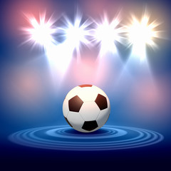 Naklejka premium black and white soccer ball