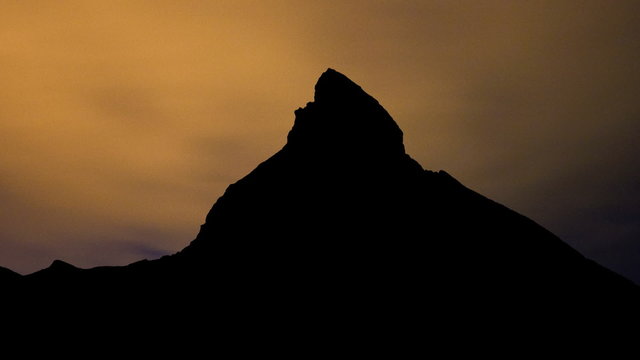 Switzerland Matterhorn night clouds