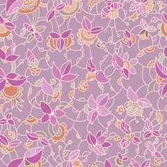 Ornate floral seamless pattern.