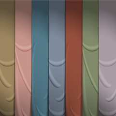 Background of silk ribbons