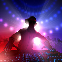 dj and mixer