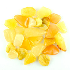 Yellow stones isolated