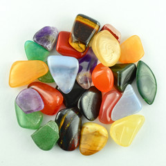 Colorful stones isolated