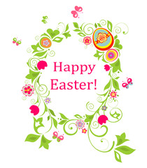 Beautiful easter greeting card