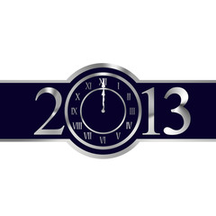 New year 2013 concept with clock