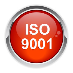 bouton internet iso 9001 red